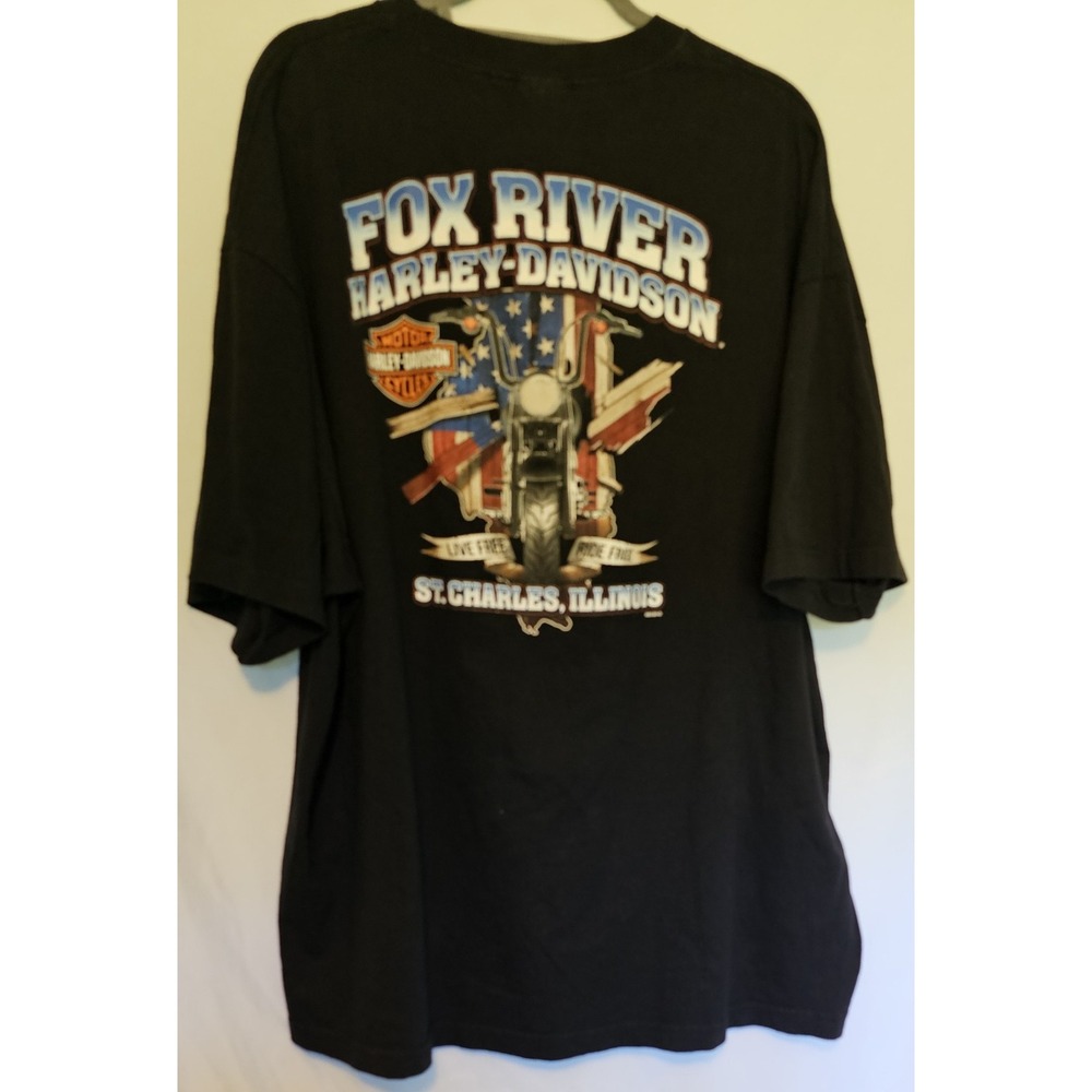 Harley Davidson 2018 Fox River St. Charles Illinois Legendary Hot Girl Tshirt - Picture 3 of 3